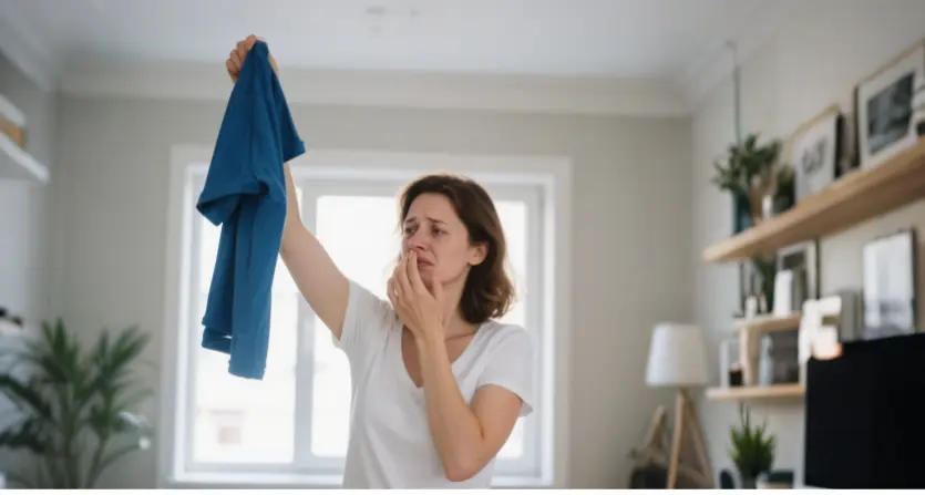 Clothes always smell musty