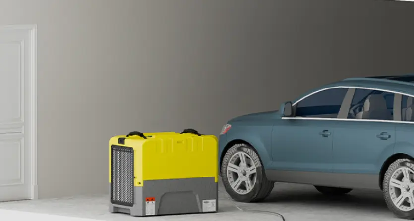 Dehumidifier in garage